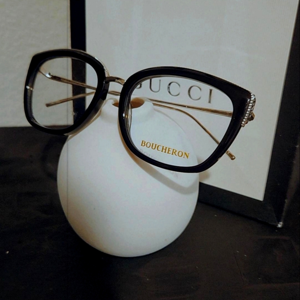 Boucheron Eyewear Brand New with the Case Black/Silver